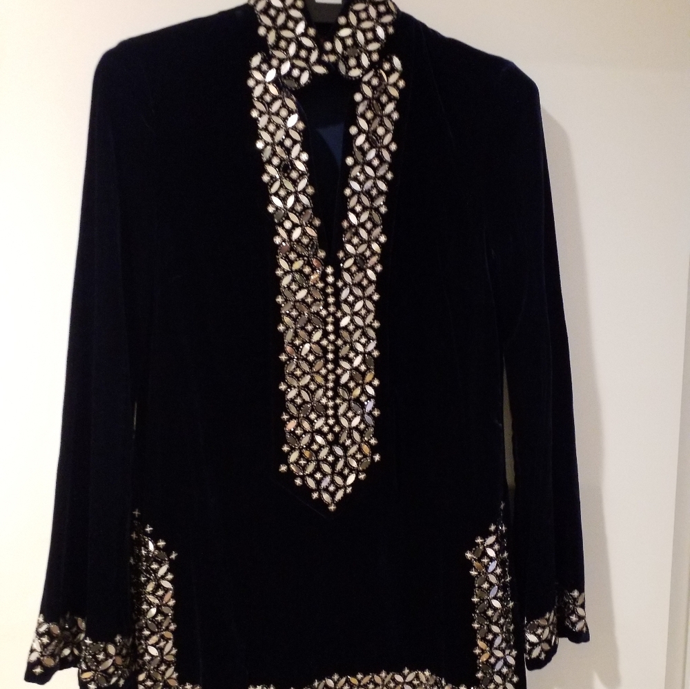 Elegant Navy Tory Burch Tunic